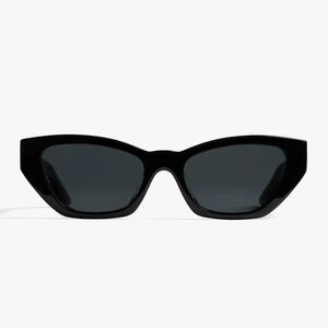 KHAITE Black Angular Sunglasses